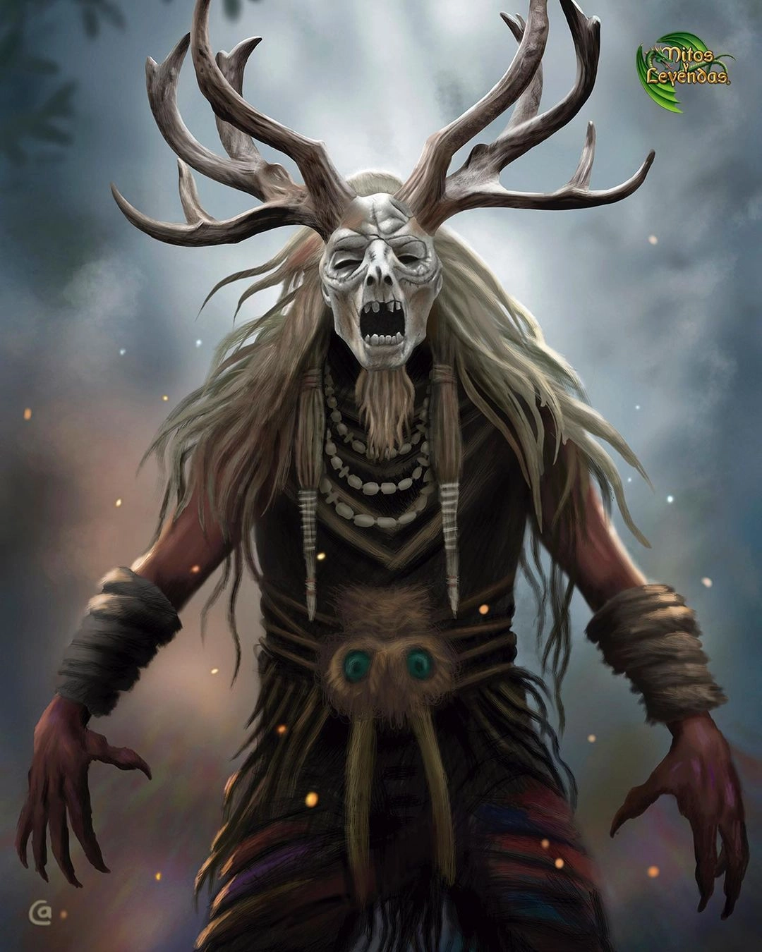 Ilustración de la baraja lobos